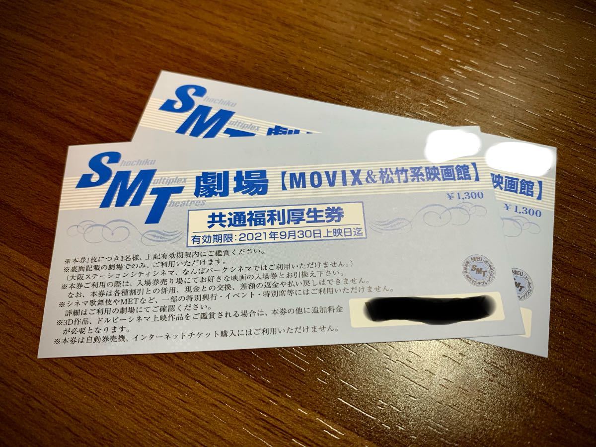 映画チケット】SMT 全国のMOVIX & MT直営映画館 共通利用券 14枚 - 映画