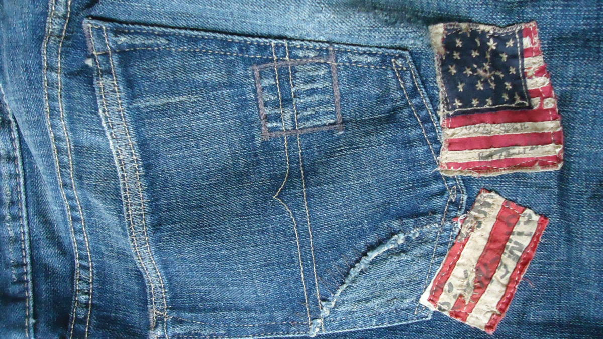 DENIM & SUPPLY RALPH LAUREN Flag Patch Jeans 33 X 32 %off ラルフ・ローレン デニム & サプライ ゆうパック（おてがる版） 匿名配送_画像8