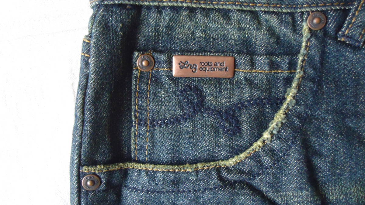 LRG old model jeans wrinkle processing used woshu32inch 70%off half-price and downward L *a-ru*ji- Yupack (.... version ) anonymity delivery 