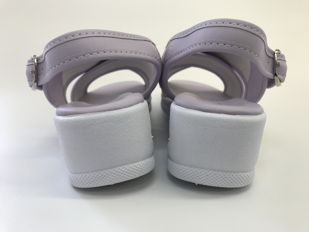 CWE1024　新品　シューズ　靴　介護　看護　軽量　サンダル　エアー　Sサイズ（22.0cm～22.5cm）　ラベンダー_画像2