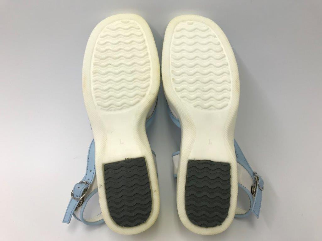 CWE1062 新品　シューズ　靴　介護　看護　サンダル　エアー　Lサイズ（24.0cm～24.5cm）　ブルー_画像4