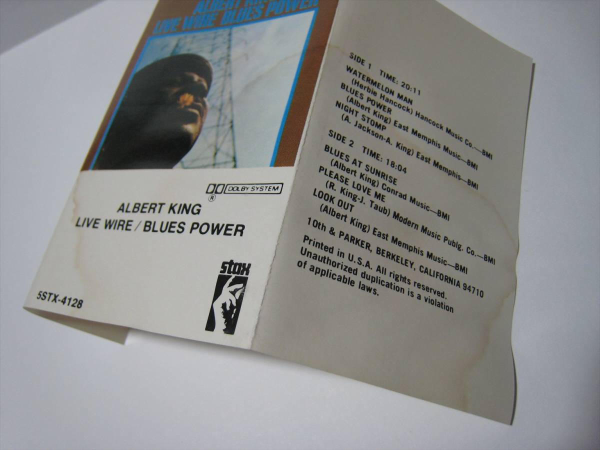 【カセットテープ】 ALBERT KING / LIVE WIRE BLUES POWER US版 アルバート・キング ブルース・パワー_画像6