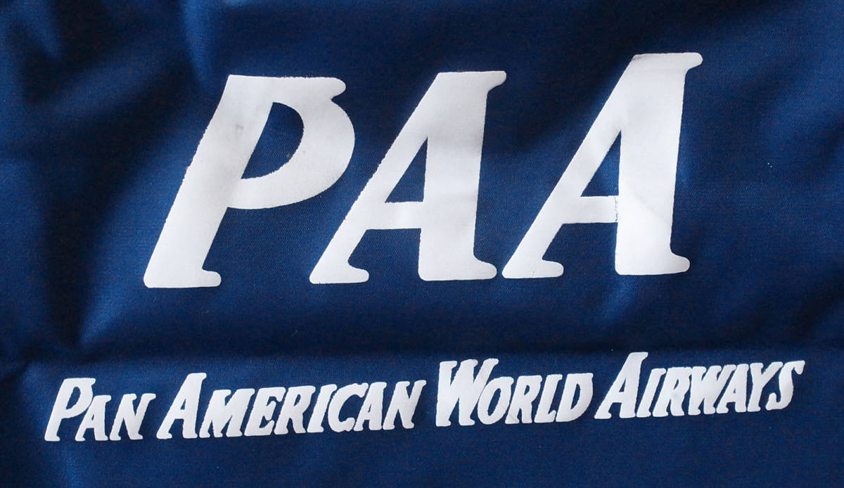 PAN AM パンナム パンアメリカン航空 PAA 1950年代 ボストンバッグ エアラインバッグ/50's 60's 昭和レトロ ヴィンテージ