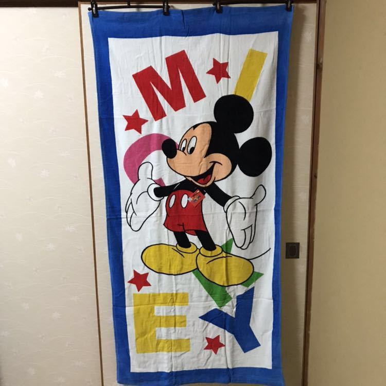 ミッキー【Disney】ディズニー 大判バスタオル 約73×150cm 未使用_画像1