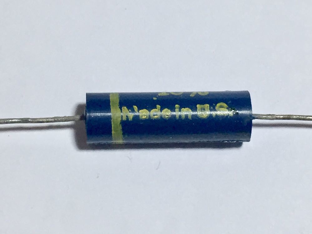 ♪ U.S.A. AJAX Blue Molded Capacitor .0039uF 400v ブルーモールデッド・キャパシター 1960年代製造 USED_画像3