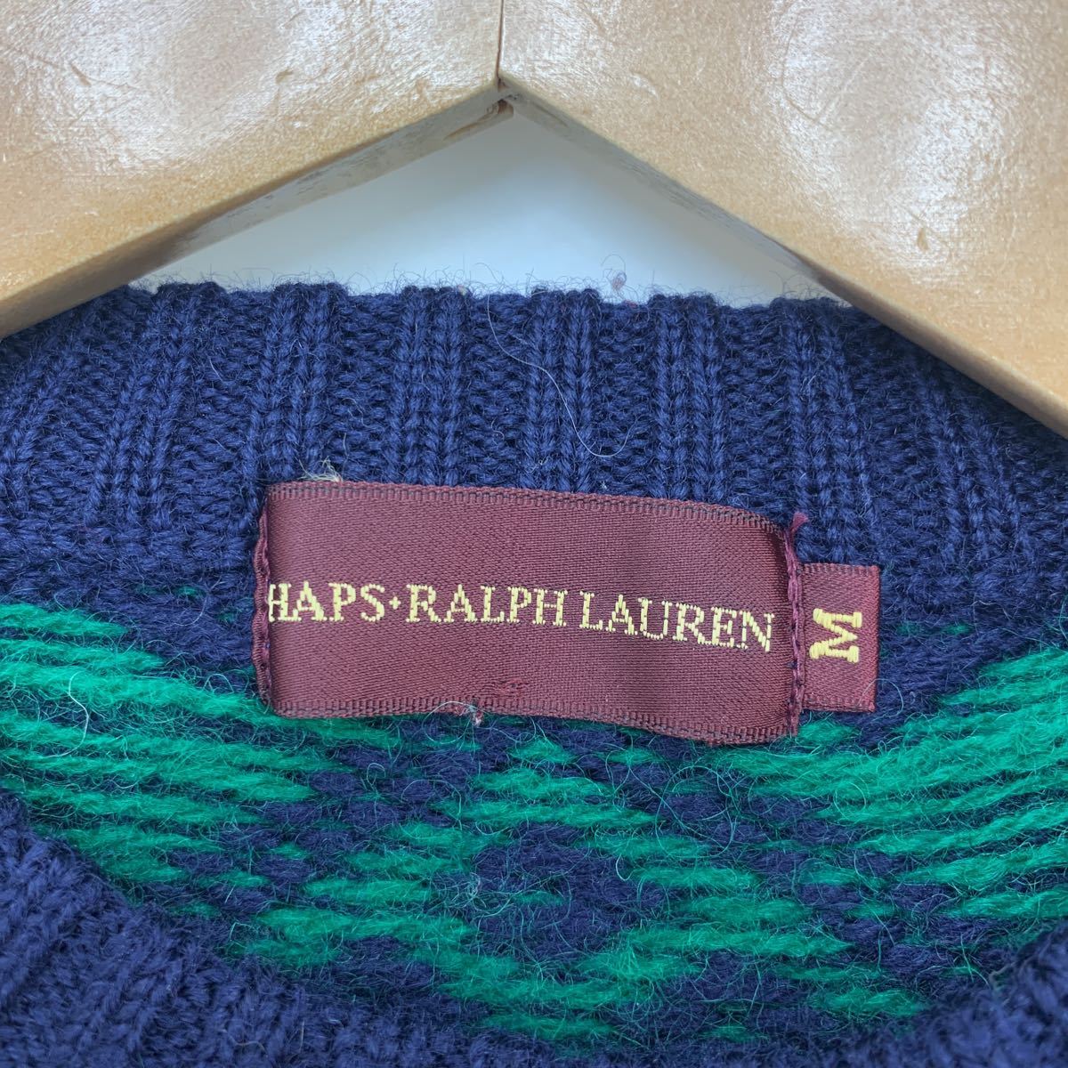 CHAPS RALPH LAUREN ☆ ノルディック デザイン ウール ニット セーター