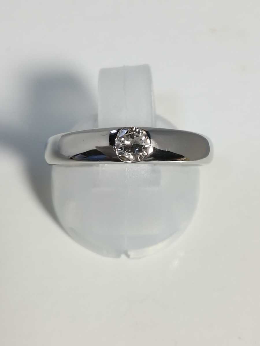 店舗良い Ptダイヤリング！0.18ct.。 プラチナ台 - fishtowndistrict.com