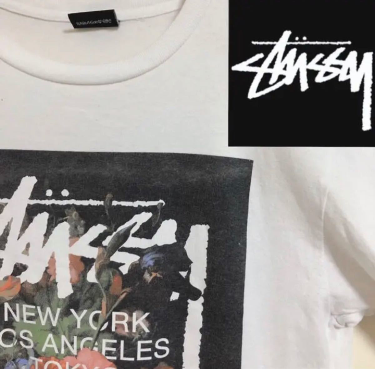 Paypayフリマ ストゥーシー Stussy 白tシャツ ワールドツアー フロントデザイン Paypayフリマ ストゥーシー Stussy 白tシャツ ワールドツアー フロントデザイン