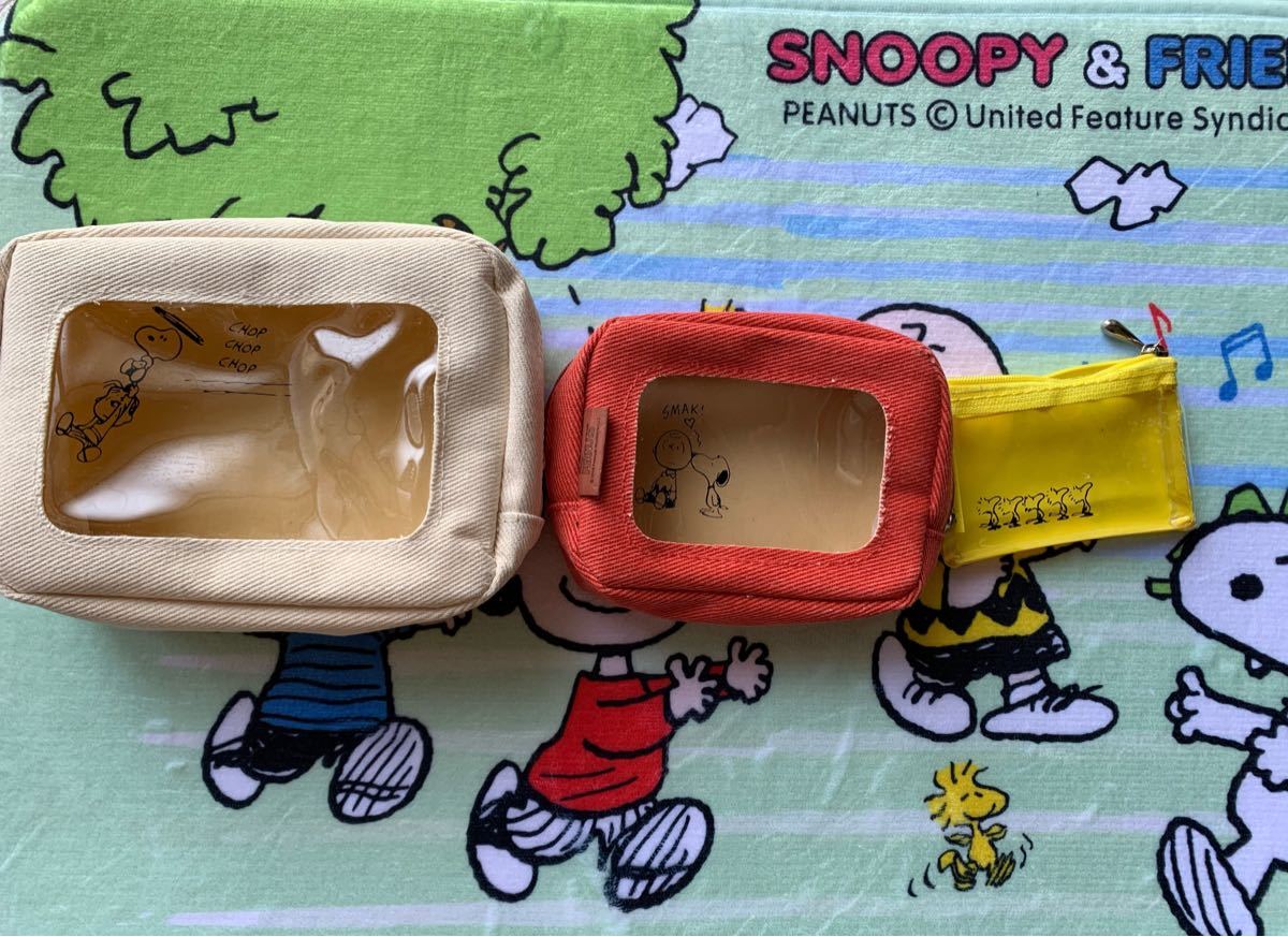 Paypayフリマ スヌーピー Snoopy 窓付きポーチ 化粧ポーチ バック 3個セット 付録 Inred Paypayフリマ スヌーピー Snoopy 窓付きポーチ 化粧ポーチ バック 3個セット 付録 Inred