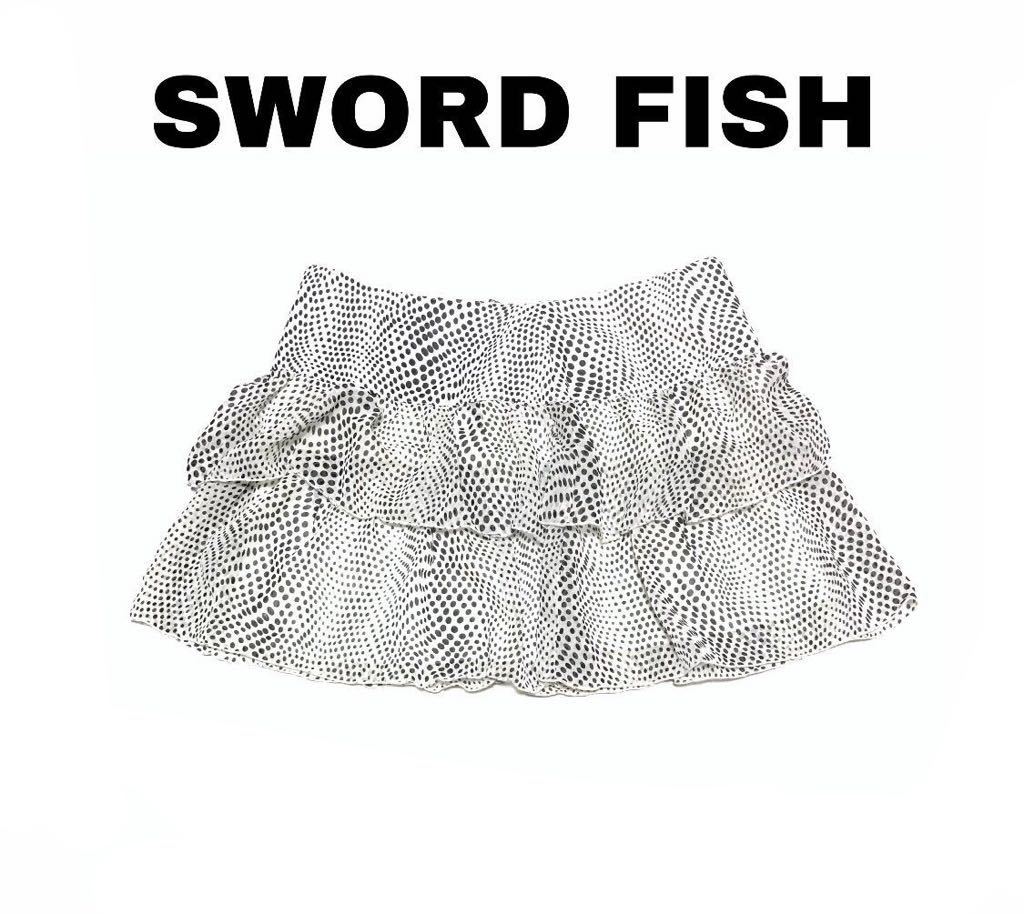 新品●SWORD FISH/ソードフィッシュ●レーススカート 、ドット柄_画像1
