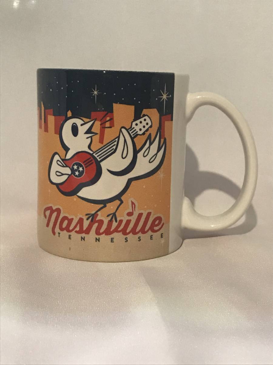 ナッシュビル Nashville マグカップ mugs テネシー ロック ガレージ グランピングカントリー country music cafe カフェ coffee 焚火 音楽_画像2