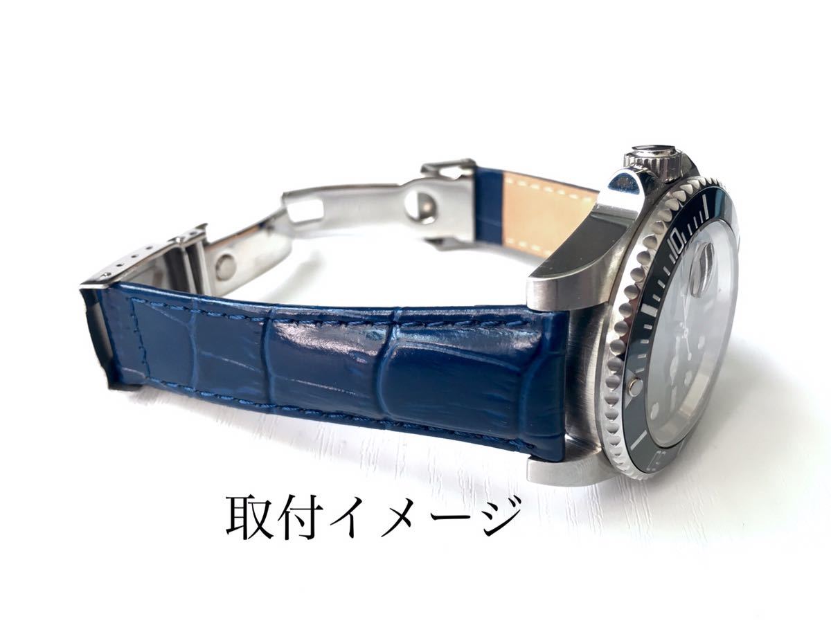  наручные часы мужской для итальянский машина f кожа кожа ремень 20mm синий blue пряжка приложен Short размер [ соответствует ] Rolex Rolex неоригинальный товар 