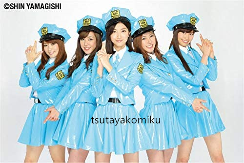 復活!ミニスカポリス コスプレ衣装 帽子付 合皮 水色 復活!ミニスカポリス コスプレ衣装 帽子付 合皮 水色