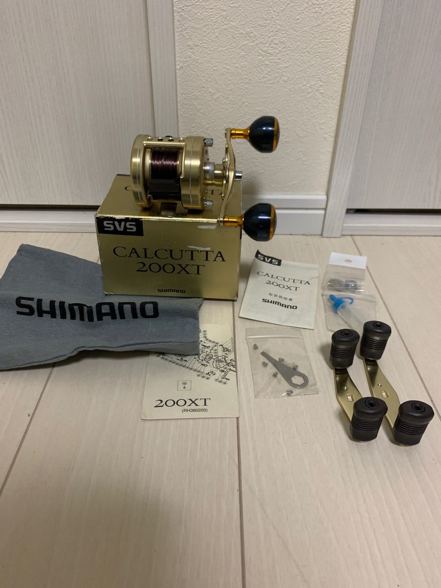 シマノ カルカッタ 200XT 右巻き 夢屋ノブ&コンクエストハンドル シマノ カルカッタ 200XT 右巻き 夢屋ノブ&コンクエストハンドル