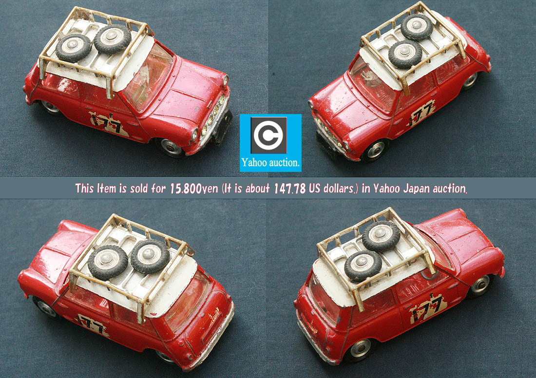  Vintage Corgi #339 BMC Mini Cooper S Monte Carlo Rally Champion car Corgi BMC Mini-Cooper *S* valuable . Austin Mini base 