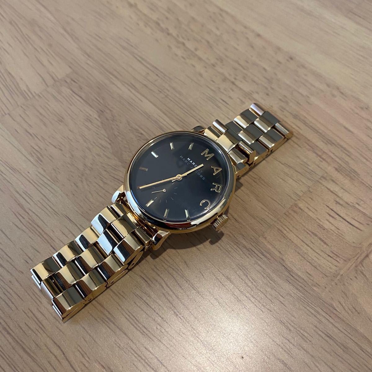 お値下げ中!【新品未使用】MARC BY MARC JACOBS マークバイマーク ジェイコブス 腕時計 ゴールド×ブラック