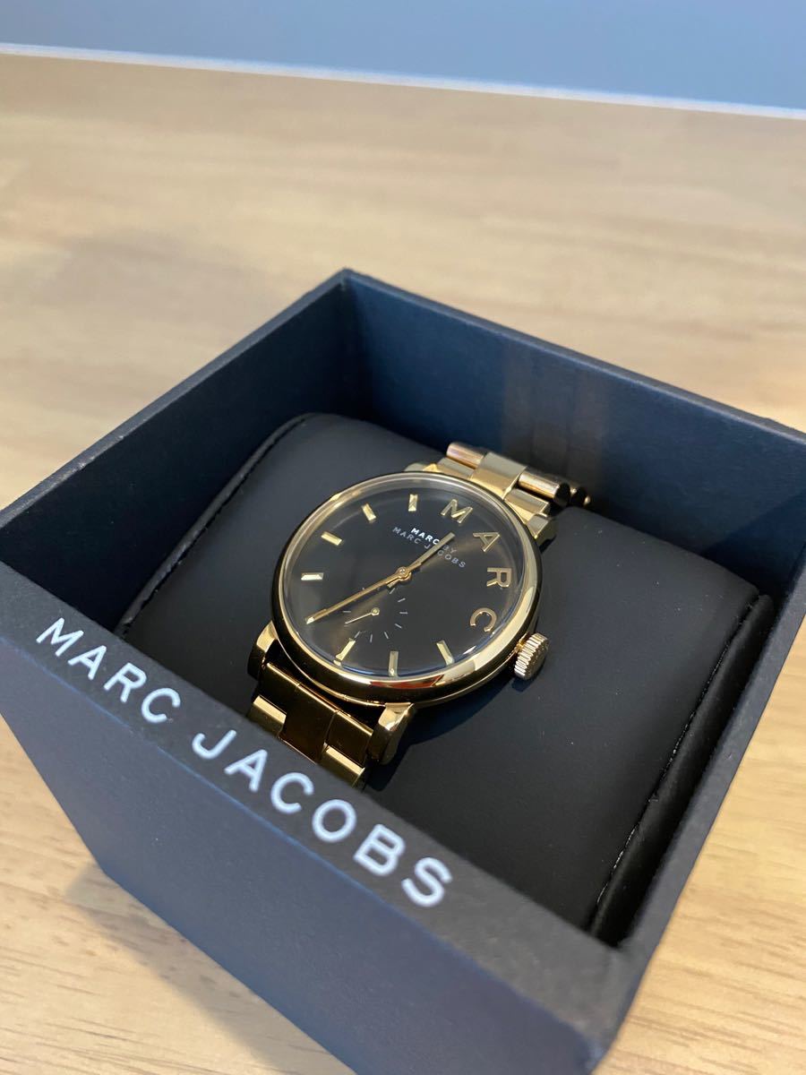 お値下げ中!【新品未使用】MARC BY MARC JACOBS マークバイマーク ジェイコブス 腕時計 ゴールド×ブラック