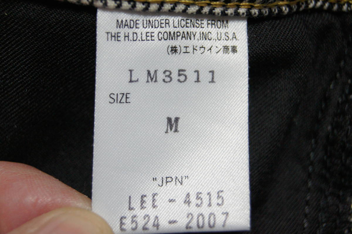 リー　Lee　BLACK RIDER　LM3511　ストレッチコットンパンツ　クロップド丈　Mサイズ　(#171)_画像9