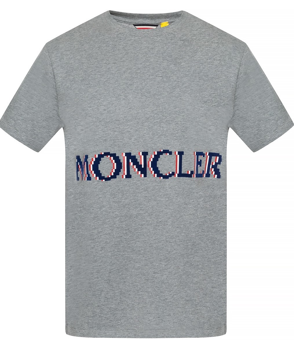 MONCLER Logo T-Shirt モンクレール ロゴTシャツ グレー オンライン