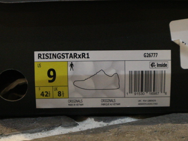 新しい季節 27cm US9 RISINGSTARxR1 アディダス originals adidas 箱 