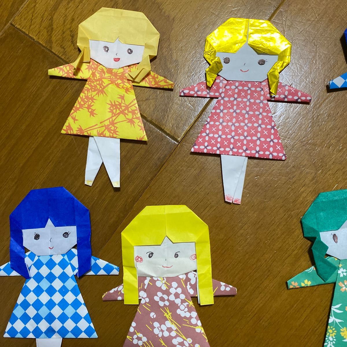 Paypayフリマ 折り紙 人形 女の子 ハンドメイド 幼稚園 保育園