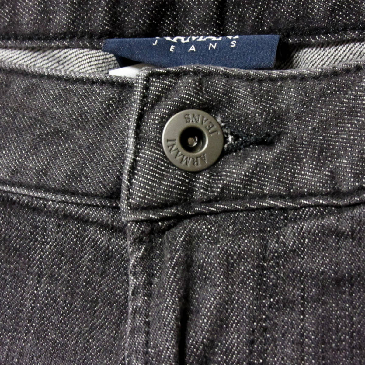 新品タグ付き ARMANI JEANS アルマーニ ジーンズ メンズ ブラック デニム パンツ J06 スリム ストレッチ スキニー 黒 W31 Mサイズ 