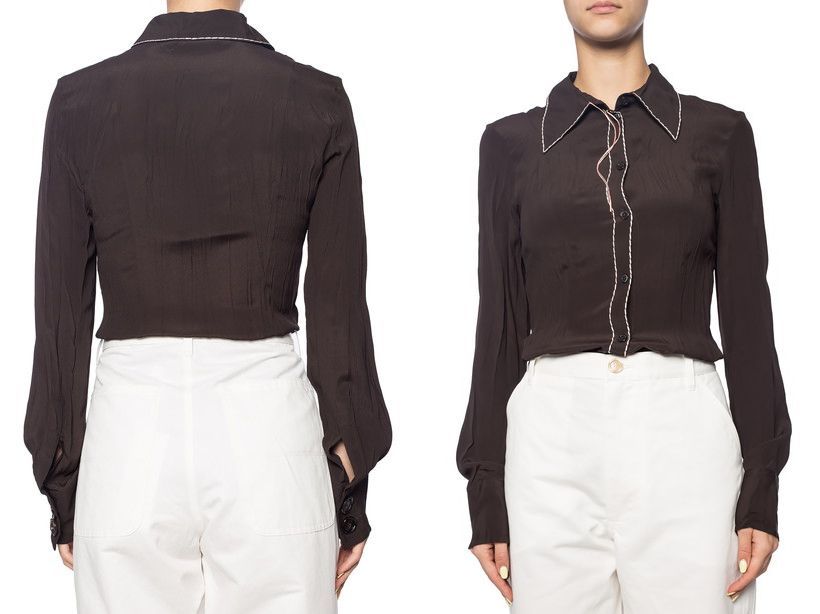 新品タグ付き MARNI マルニ デコレーションステッチ シャツ 新品タグ付き MARNI マルニ デコレーションステッチ シャツ