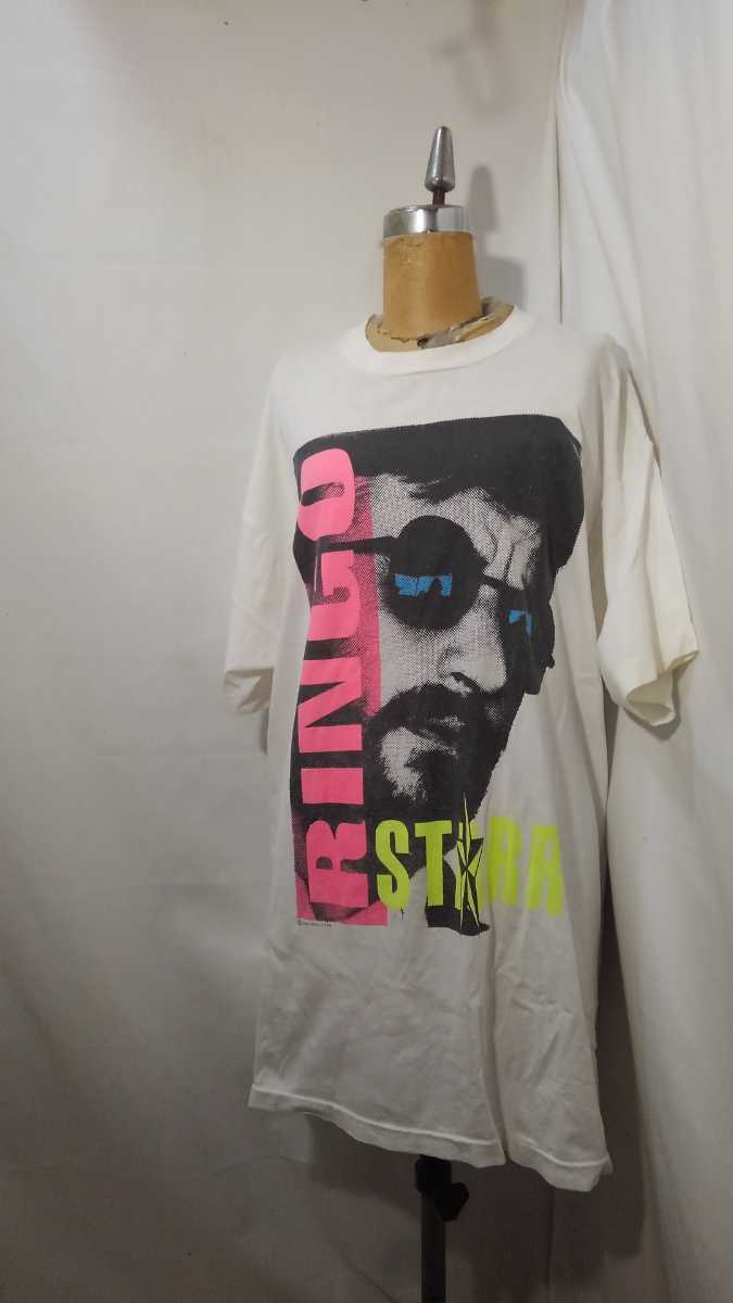 Vintage RINGO STARR tour t-shirt 89s リンゴスター ツアーTシャツ バンドT ロックT ビートルズ ビンテージ  JChere雅虎拍卖代购