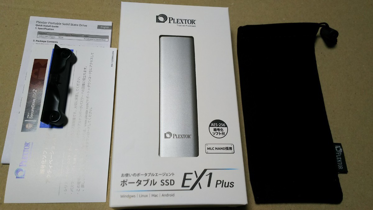 Plextor ポータブルSSD EX1-PLUS 128GB 超高速