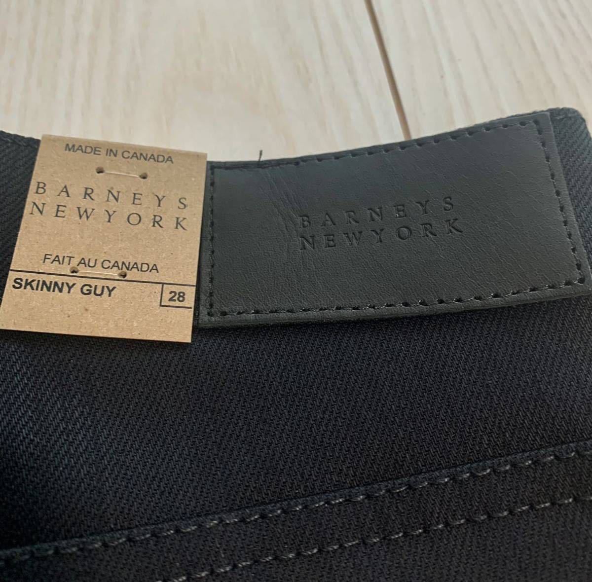 新品 未使用 バーニーズニューヨーク メンズ ブラック デニム パンツ Sサイズ 定価19,800円 BARNEYS NEWYORK ジーンズ 44 ボトムス_画像6