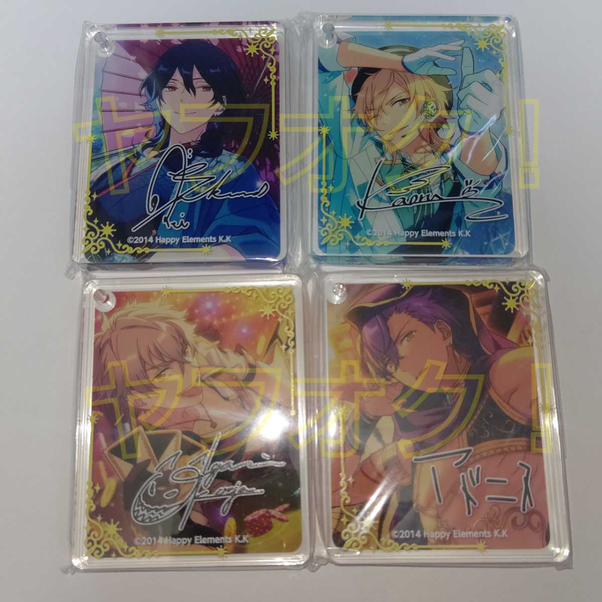 【4種セット】朔間零 羽風薫 大神晃牙 乙狩アドニス Colottaコロッタ vol.1(あんスタ アニカフェ アニメイトカフェ) UNDEAD