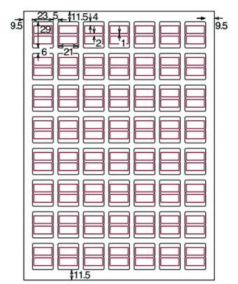 （2冊）コクヨ コピー用紙 インクジェット タックインデックス 56面 赤 KJ-T1692R_画像6