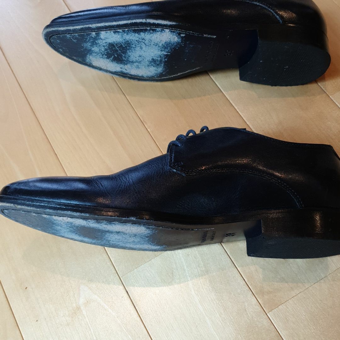 ビジネスシューズ 青色 革靴 オールレザー BOCAGE EUサイズ39