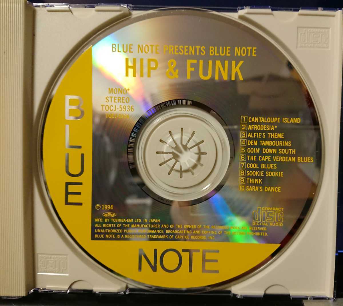 送料無料美盤 Blue Note Presents Blue Note Hip & Funk /1994 国内盤/ Blue Note TOCJ-5936 