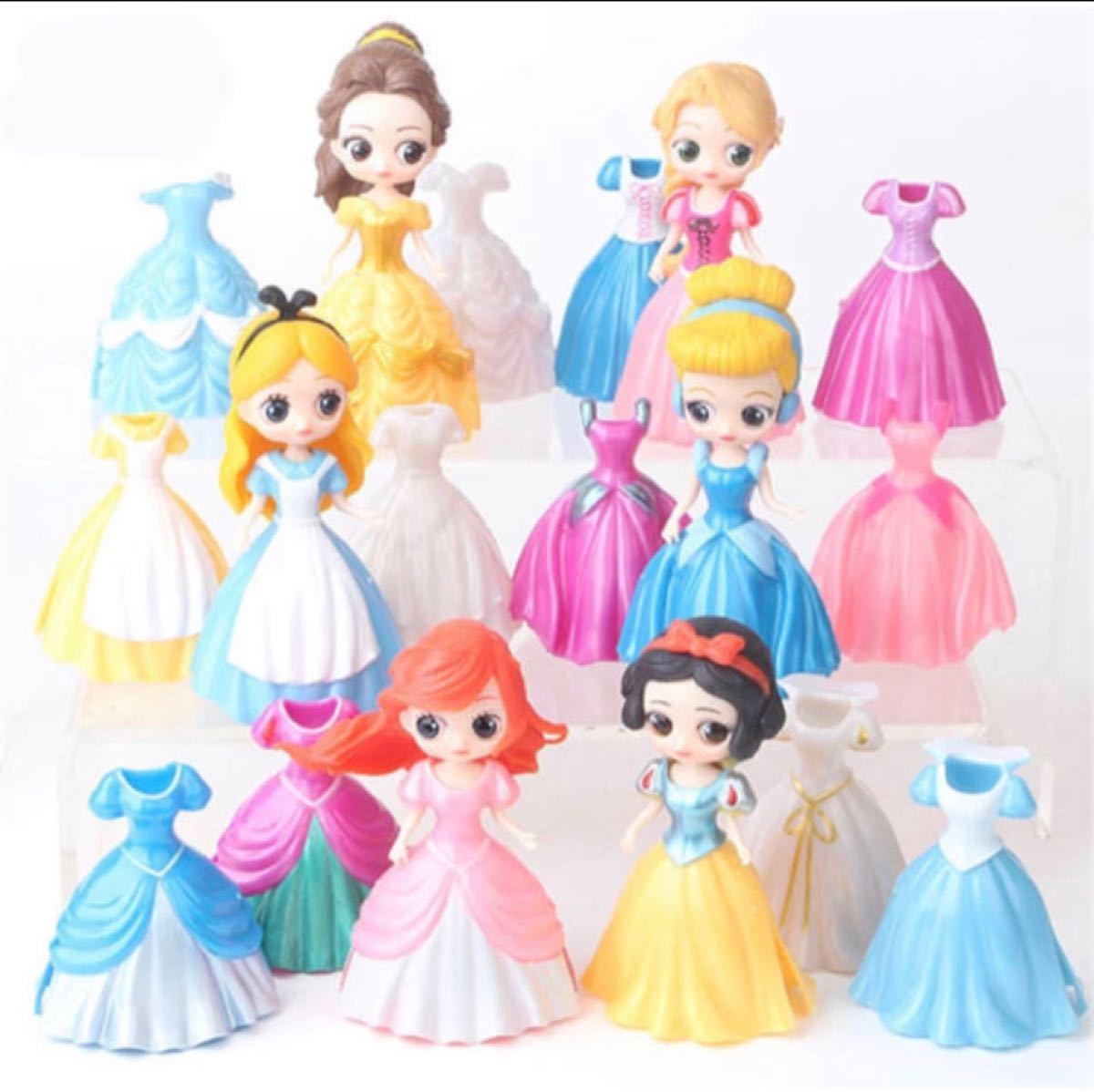 Paypayフリマ ディズニー プリンセス 6体 着せ替え 18着 フィギュア Paypayフリマ ディズニー プリンセス 6体 着せ替え 18着 フィギュア