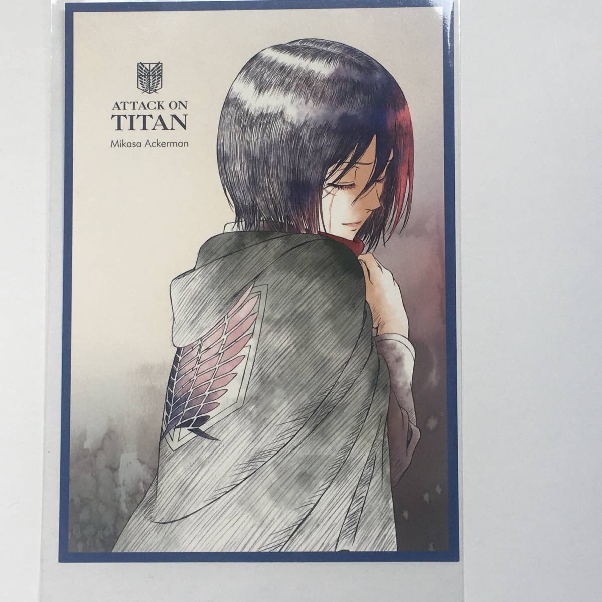 Paypayフリマ 進撃の巨人 ミカサ ポストカード Attack On Titan Mikasa Wit Studio Igストア 限定グッズpost Card 原画
