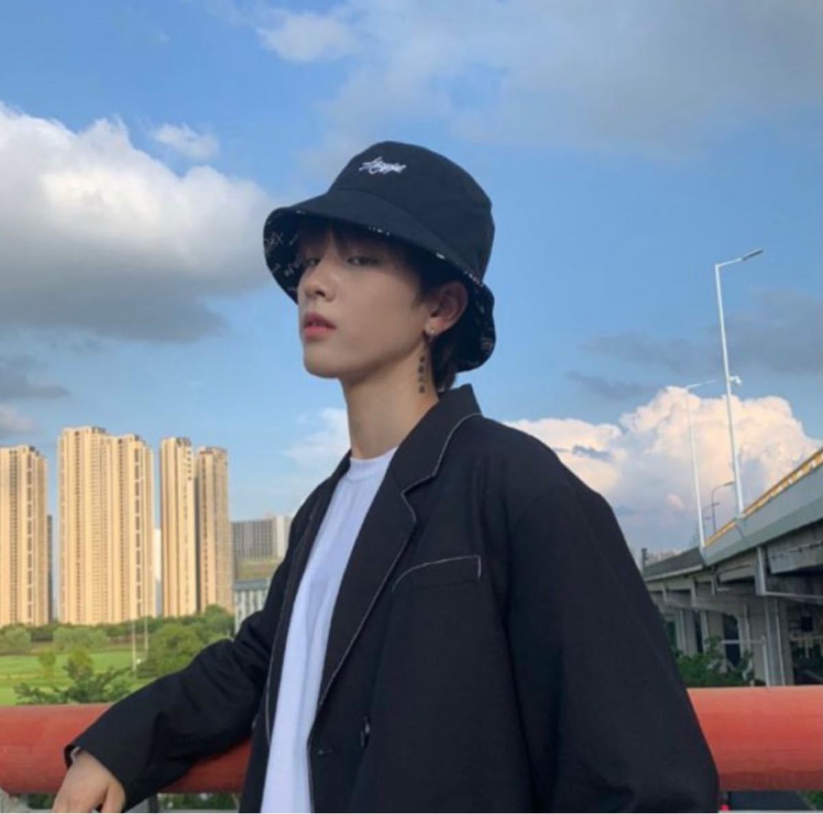 バケハ ファッション 韓国 バケットハット ストリート 黒 オルチャン 帽子｜PayPayフリマ