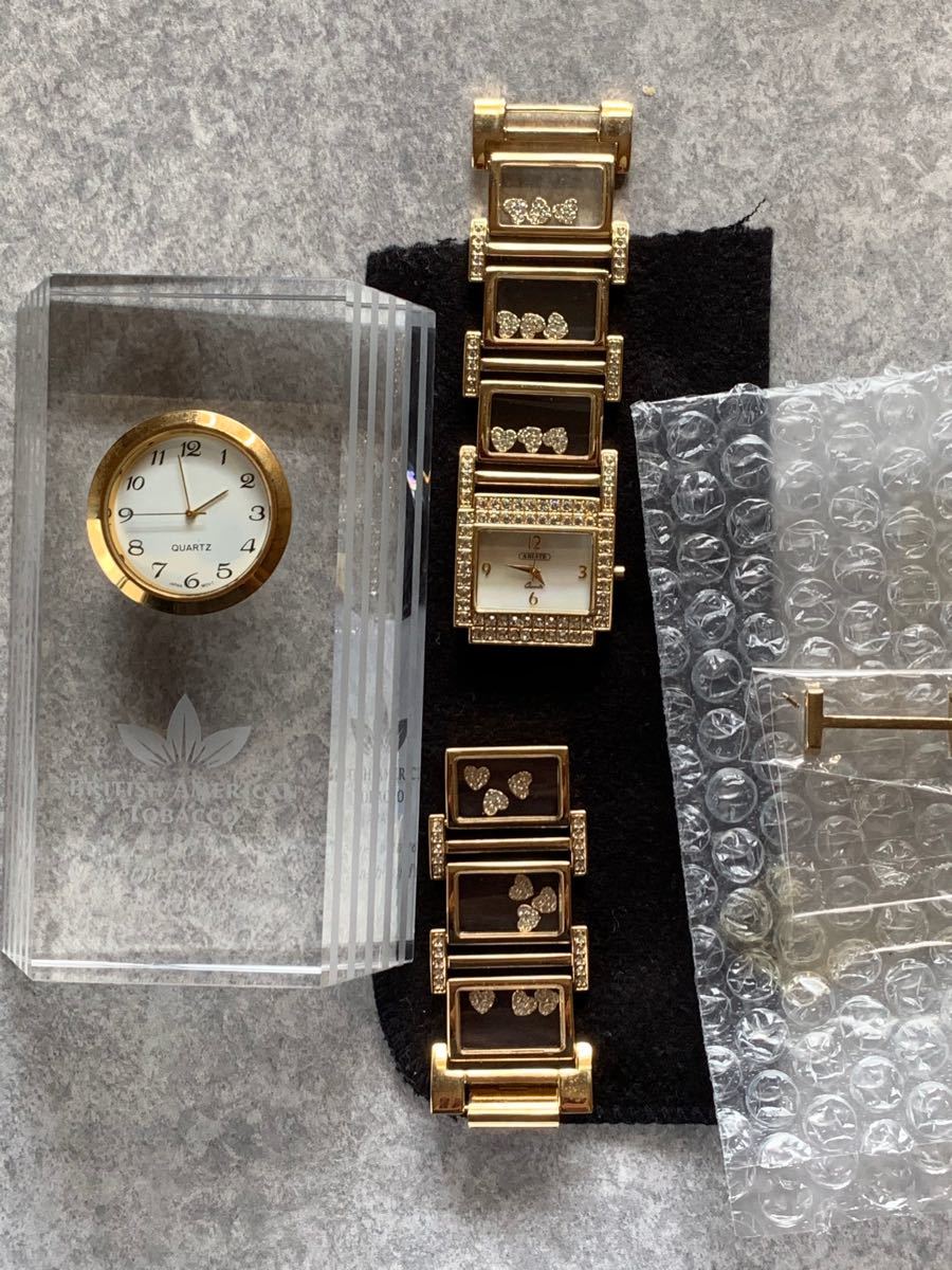 最旬トレンドパンツ Australia Golden Frame Watch 置き時計 