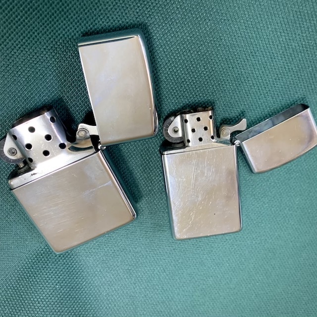 ZIPPO ジッポー Guam グアム 2個組 観光地 アンティーク 1980/1981年製 レギュラー・スリムタイプ_画像2