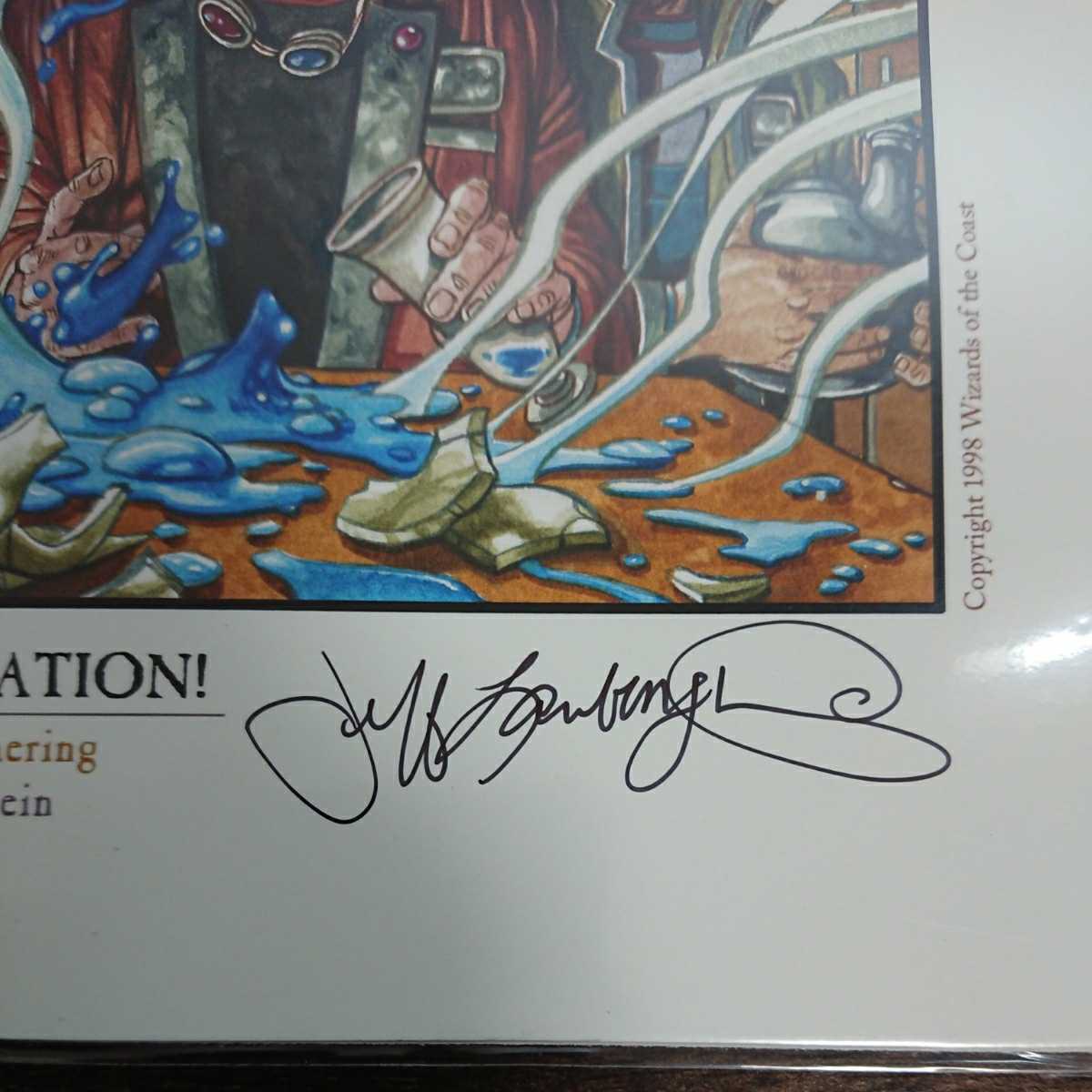 MTG《誤算/Miscalculation》Jeff Laubenstein サイン入り アート