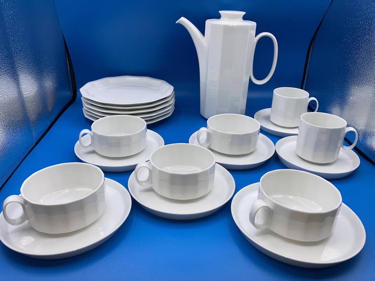 [ unused ]Rosenthal Rosenthal * tea set & plate Studio Line 100 anniversary commemoration contains pot, cup & saucer 7 customer, plate 6 customer 
