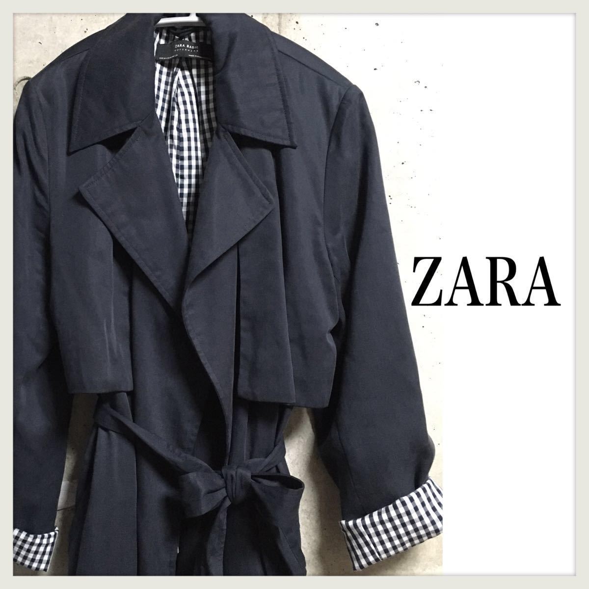 Paypayフリマ Zara ザラ ネイビー トレンチコート スプリングコート 春物ジャケット Burberry Paypayフリマ Zara ザラ ネイビー トレンチコート スプリングコート 春物ジャケット Burberry