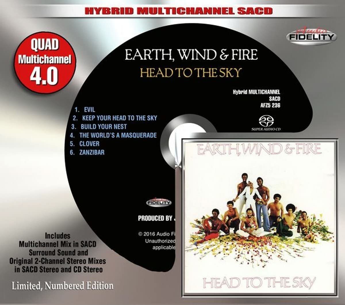 即決 Audio Fidelity SACD アース・ウィンド&ファイアー ヘッド・トゥ