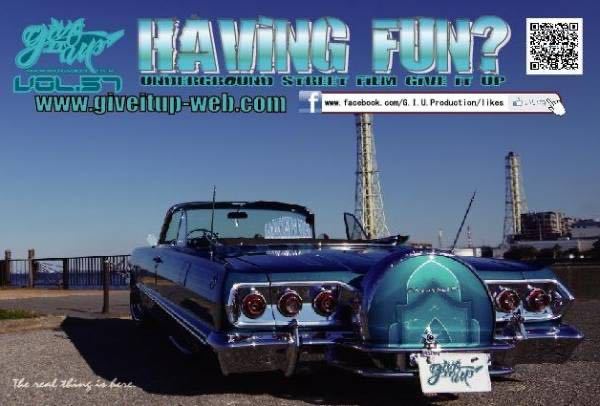 GiveITUP VOL.57 Lowrider hydro lowrider Impala Cadillac kato RussLee garu L kami-no Ame car classic car 