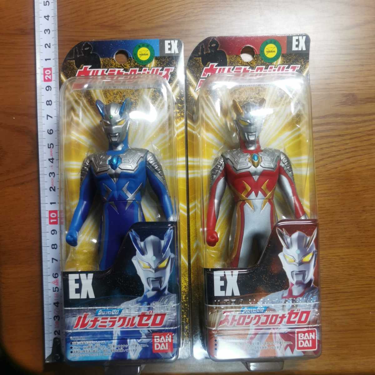 ウルトラマンゼロ ウルトラヒーローシリーズEX ウルトラマン ストロングコロナゼロ ルナミラクルゼロ 未開封品 ソフビ フィギュア セット