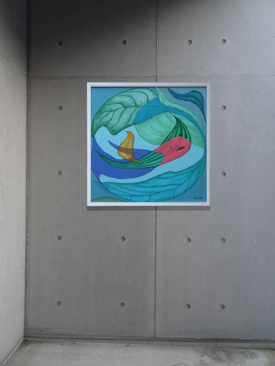 高田明義、【耀の中に】、希少な大判額装用画集より、美品、日本人画家 瀬川富紀男、鏡考―化、希少額装用画集、新品額装付 (2025年最新