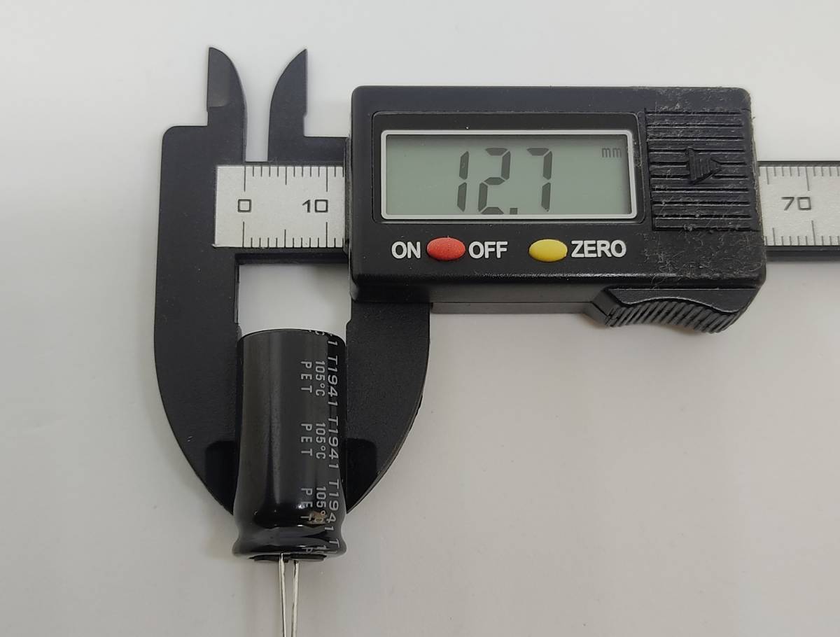 電解コンデンサー　１０００μＦ ５０Ｖ １０５℃ コンデンサー 1000uF 50V 標準 約12.5ｍｍＸ約25ｍｍ 5個セット 送料込み　_画像3