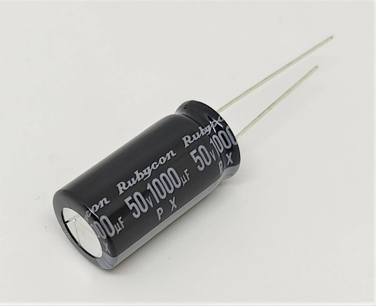 電解コンデンサー　１０００μＦ ５０Ｖ １０５℃ コンデンサー 1000uF 50V 標準 約12.5ｍｍＸ約25ｍｍ 5個セット 送料込み　_画像2