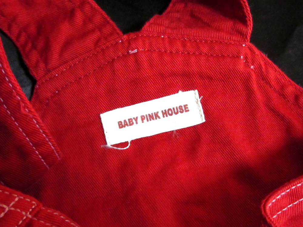 ◆baby pink house ベビー ピンクハウス ジャンパースカート ワンピース ドレス サイズ 身長125㎝～130㎝ 赤＆ピンク 女の子用 可愛い_画像5