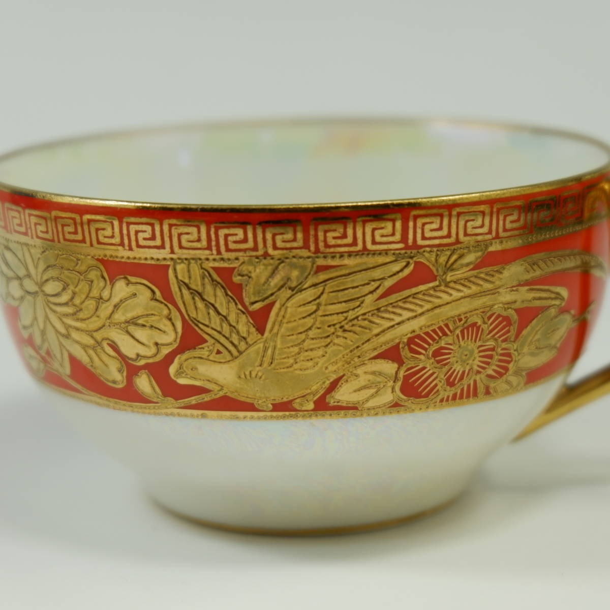  Old Noritake gold . luster . phoenix pattern cup Noritake-M seal meido in Japan phoenix ...